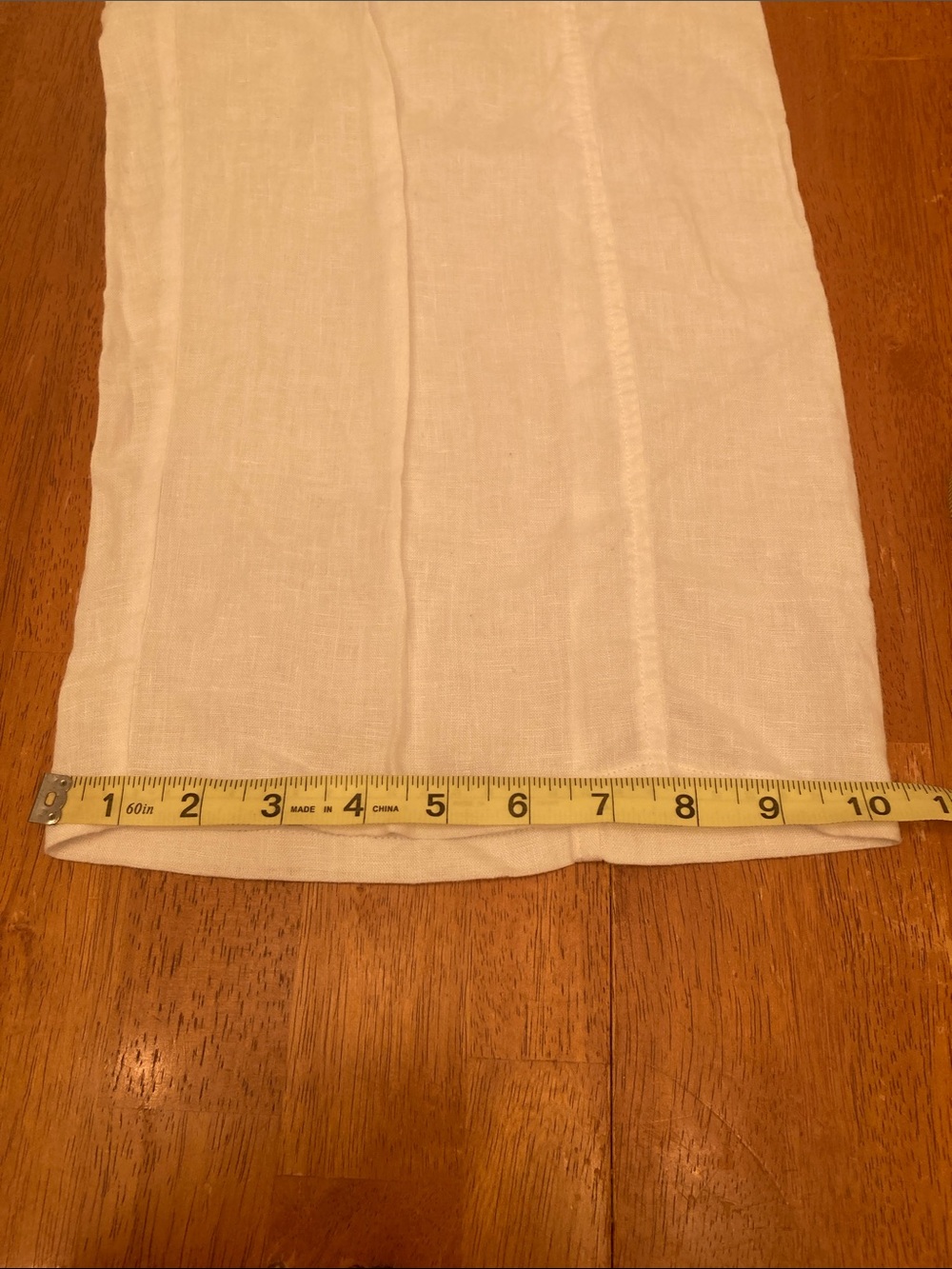 Eileen Fisher Womens Size S White Organic Linen Wide-Leg Trouser Pants - Picture 15 of 16